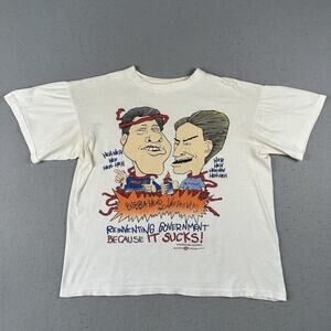 Vintage 90s Bubba-Head‎ Veepeevus Clinton Gore Shirt L Beavis & Butthead Parody